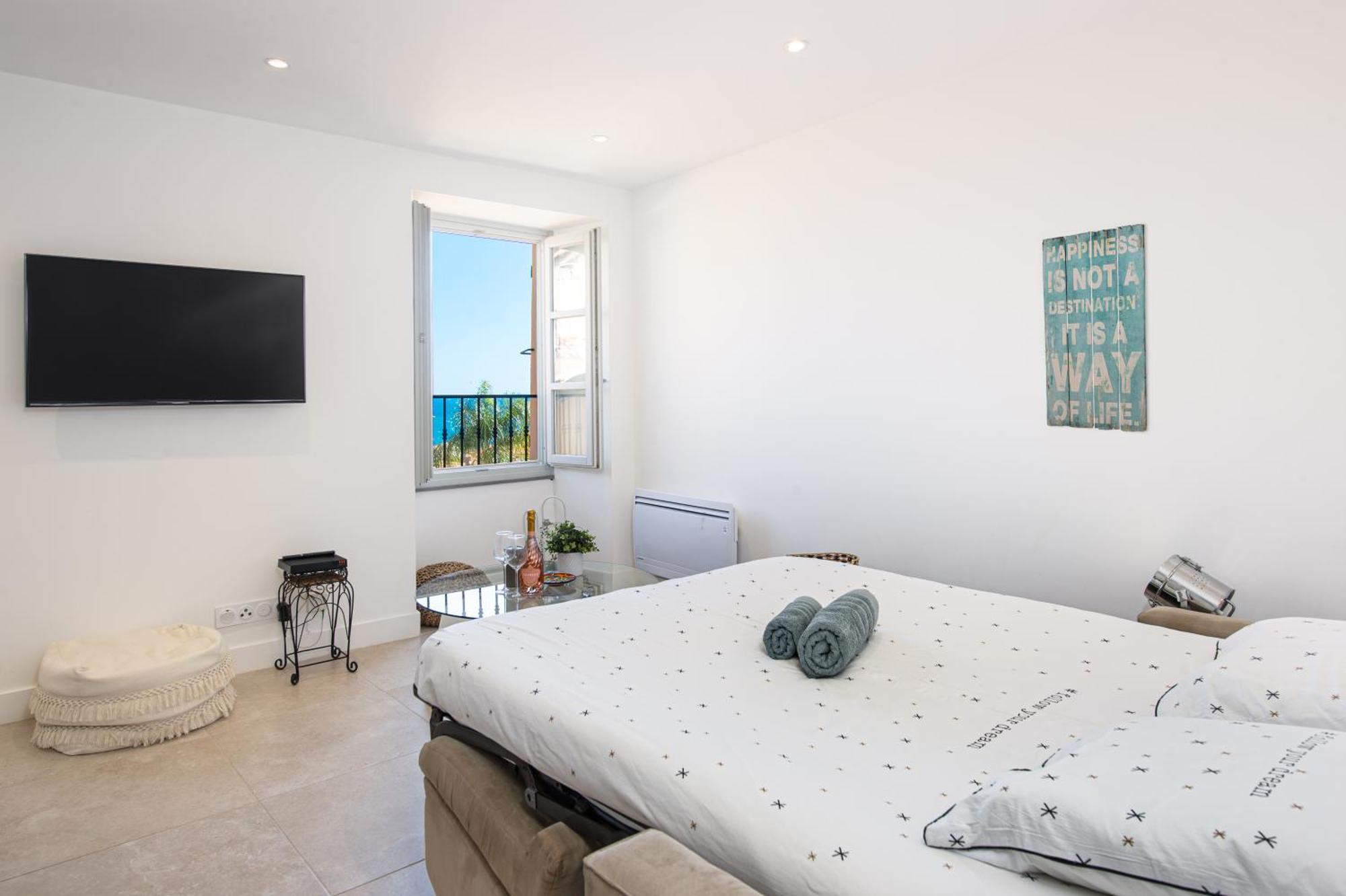 Palm Riviera - Vieille Ville De Menton - Vue Mer Exterior photo
